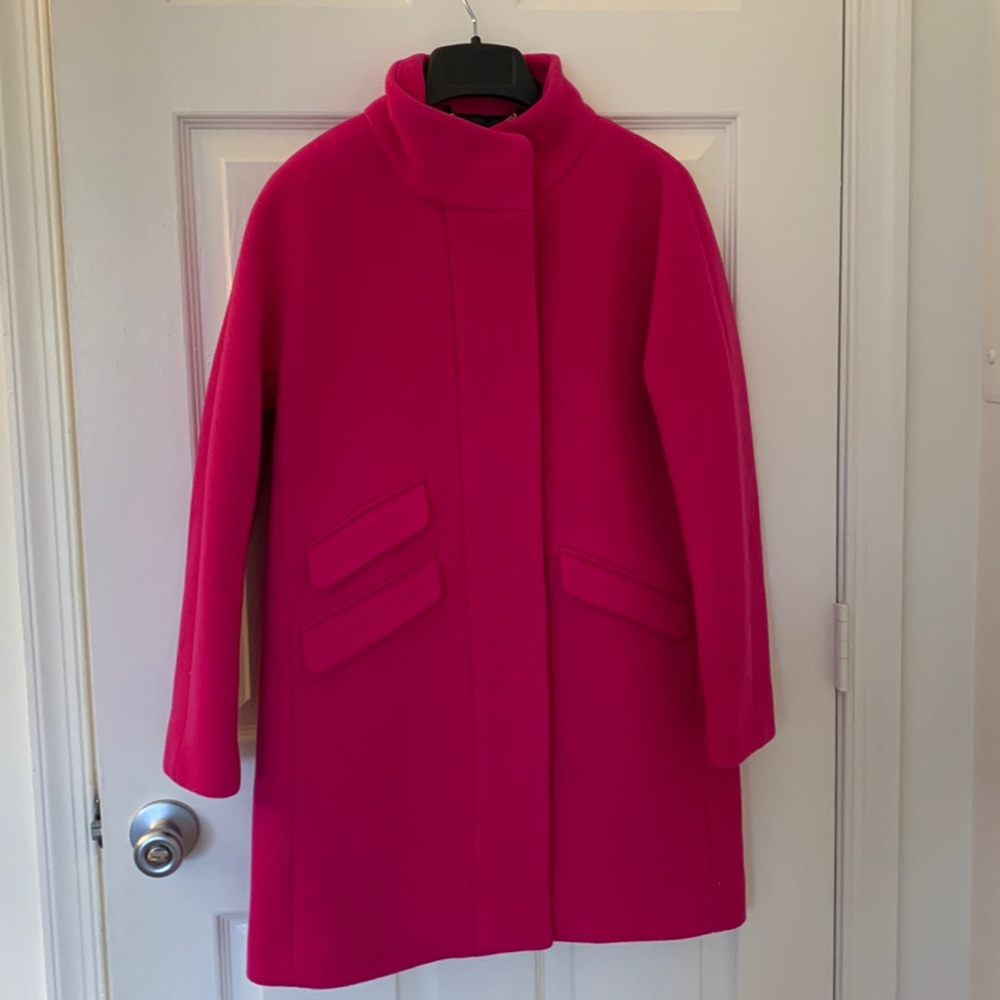 J. Crew Cocoon Italian Stadium Wool Coat